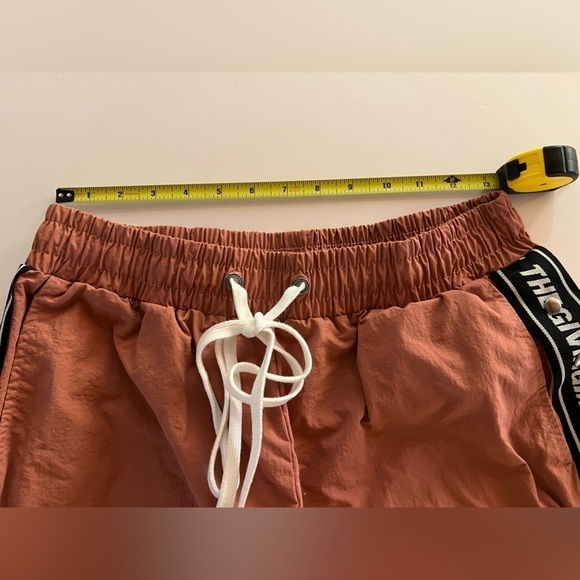 The Giving Movement ripstop pink logo stripe dancer pants re-shell elastic szM/L - Picture 12 of 12